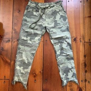 Green Camouflage Cargo Pants Size S